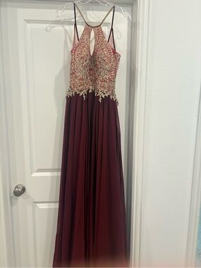 dave and johnny burgundy dress Dave and Johnny 12915 Prom Dress - Purple